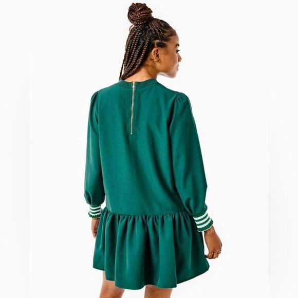 Addison Bay Active Crepe Vine Dress in Ivy Size M - Picture 4 of 7